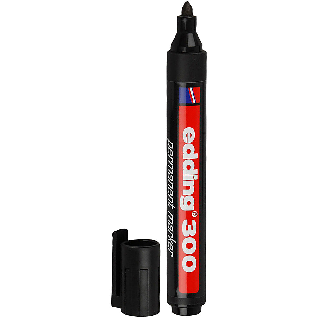 Edding 300 marker, lijndikte 1,5-3 mm, zwart, 1 stuk