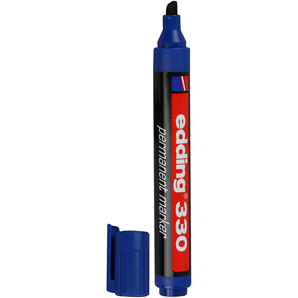 Edding 330 marker, lijndikte 1-5 mm, blauw, 1 stuk