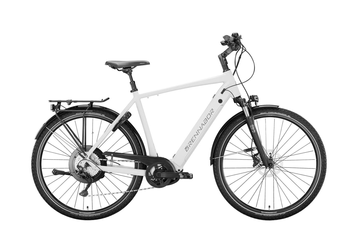 Brennabor elektrische trekkingfiets t-66e mod. 22 ebike brennab.t-66e 28 52 diam.10sp grey m. grey m.