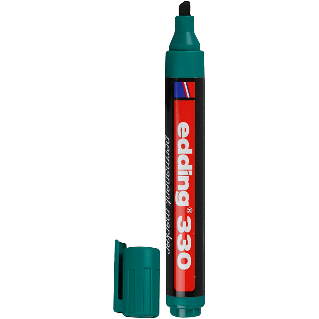 Edding 330 marker, lijndikte 1-5 mm, groen, 1 stuk