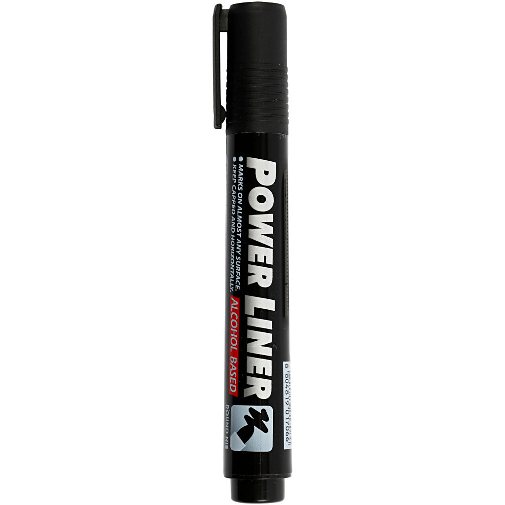 Mungyo powerliner, lijndikte 1,5-3 mm, zwart, 1 stuk