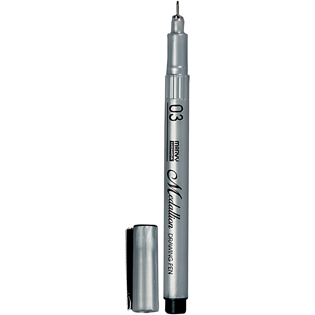 Medallion tekenpen, lijndikte 0,3 mm, zwart, 1 stuk