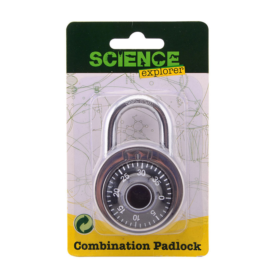 Johntoy science explorer hangslot met cijfercombinatie