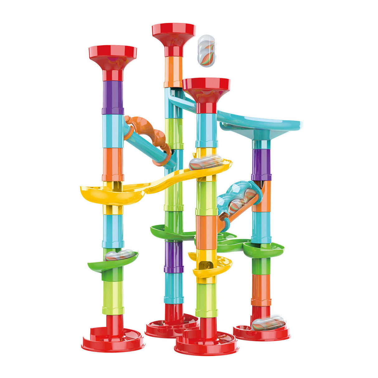 Johntoy knikkerbaan super run set, 45dlg.