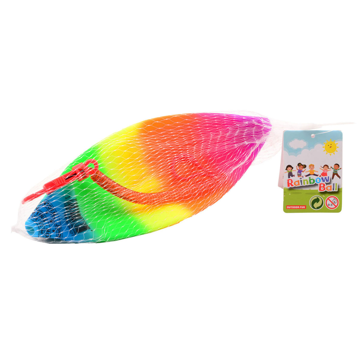 Outdoor fun regenboogbal bungeebal