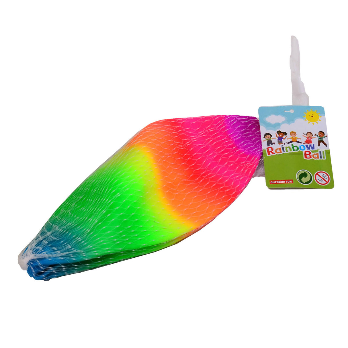 Outdoor fun regenboogbal, 20cm