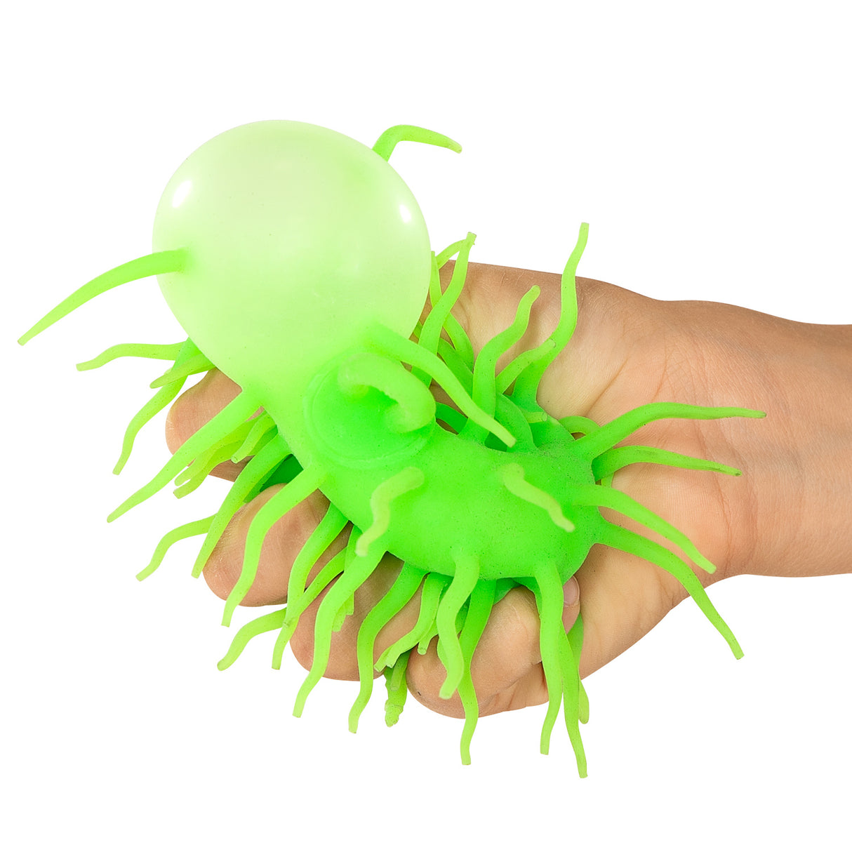 Johntoy spike fluffy bal met licht, ø 12cm
