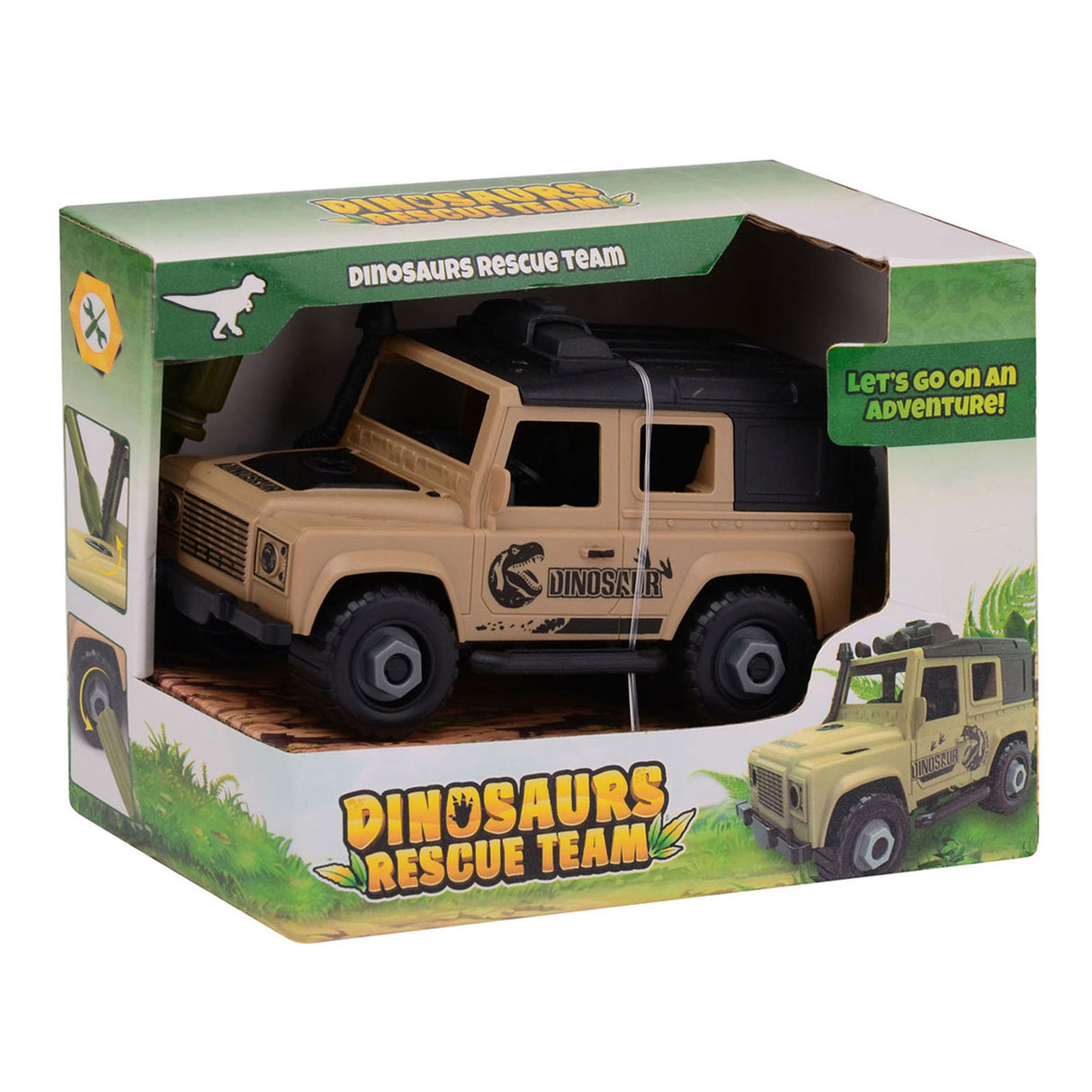 Johntoy jungle dino rescue terreinauto