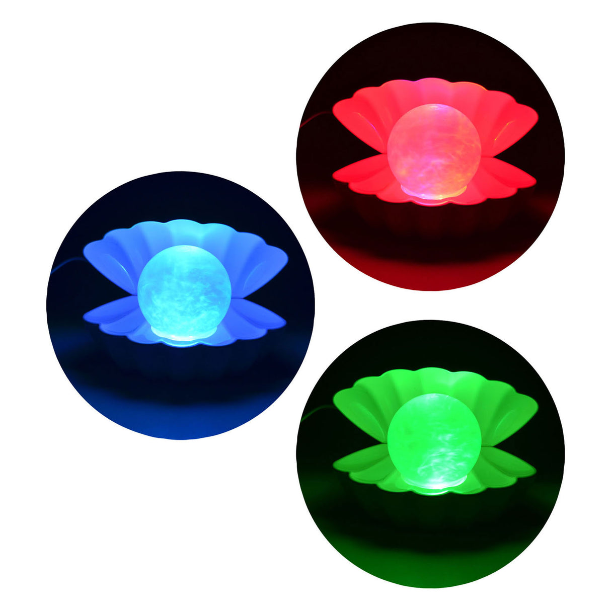 Johntoy parel nachtlamp roze met usb aansluiting