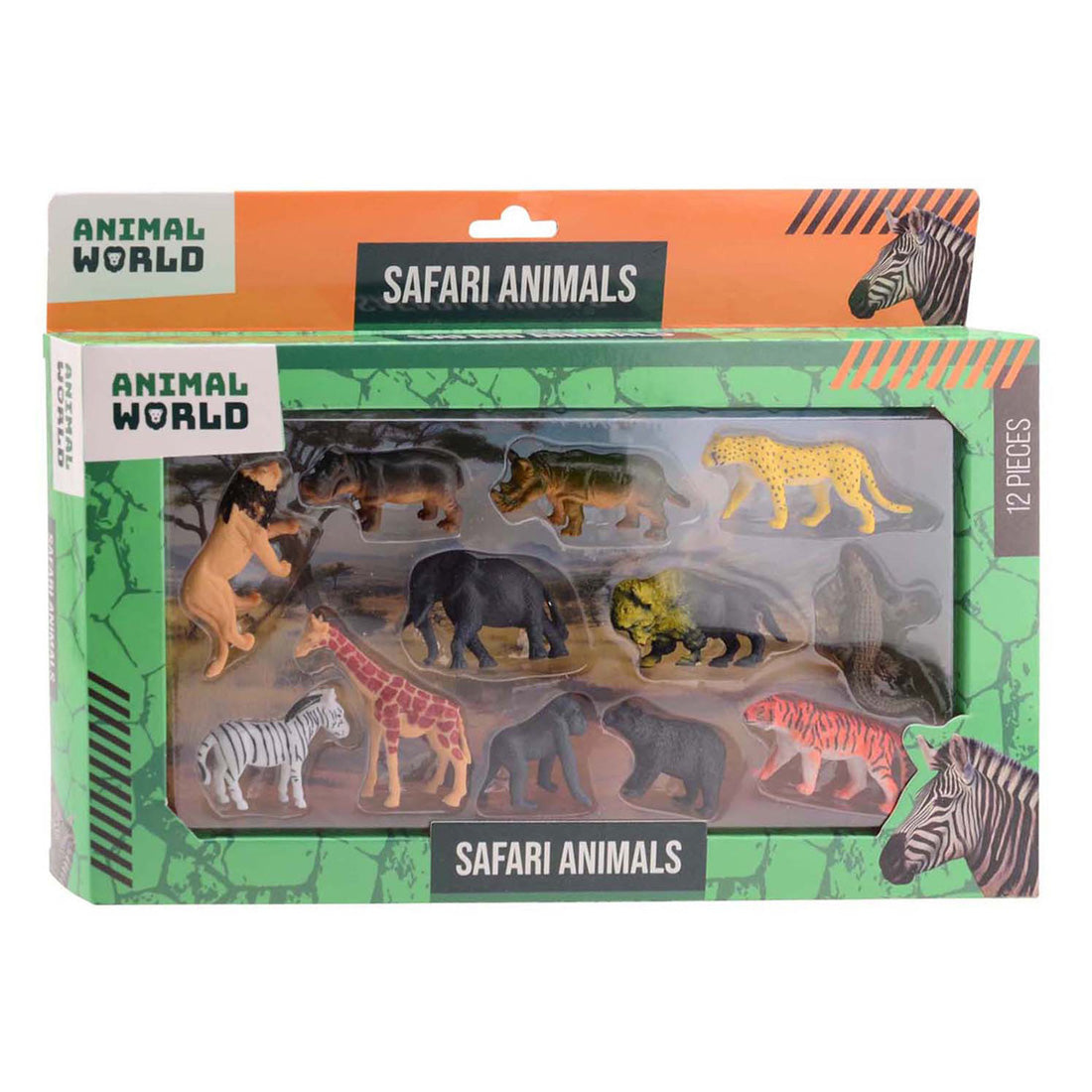 Johntoy animal world - wilde dieren speelset, 12dlg.