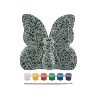 Creative craft group stenen vlinder schilderen 8 delig 12 cm