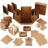 Creativ company explosion box, afm 7x7x7,5+12x12x12 cm, naturel, 1 stuk