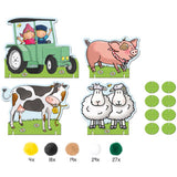 Bambolino toys fien en teun pompom plakken knutselset