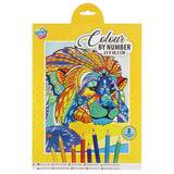 Creative craft group kleuren op nummer 23x30,5cm 8 potloden 3 assorti