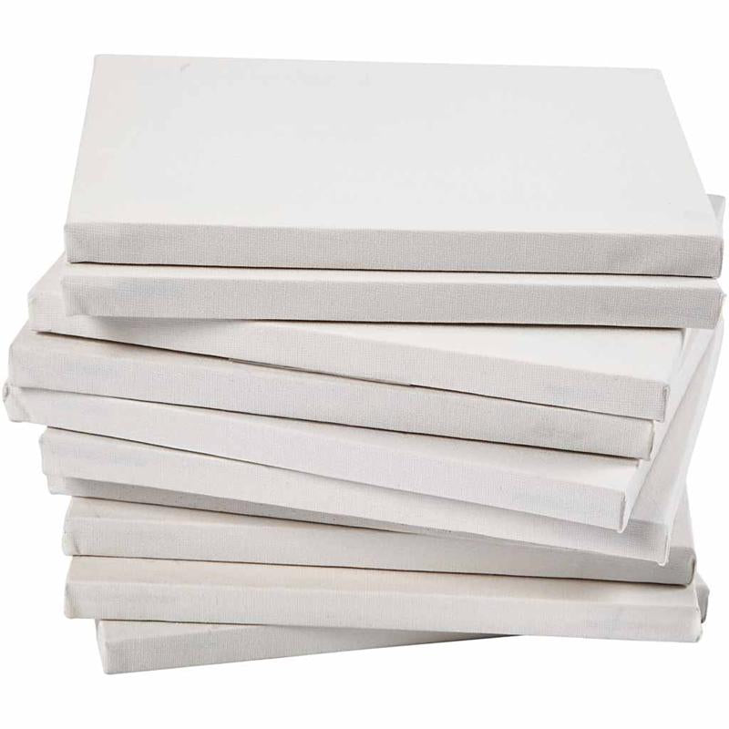 Creativ company gespannen canvas, d: 1,6 cm, a4, afm 21x29,7 cm, 280 gr, wit, 40 stuk 1 doos