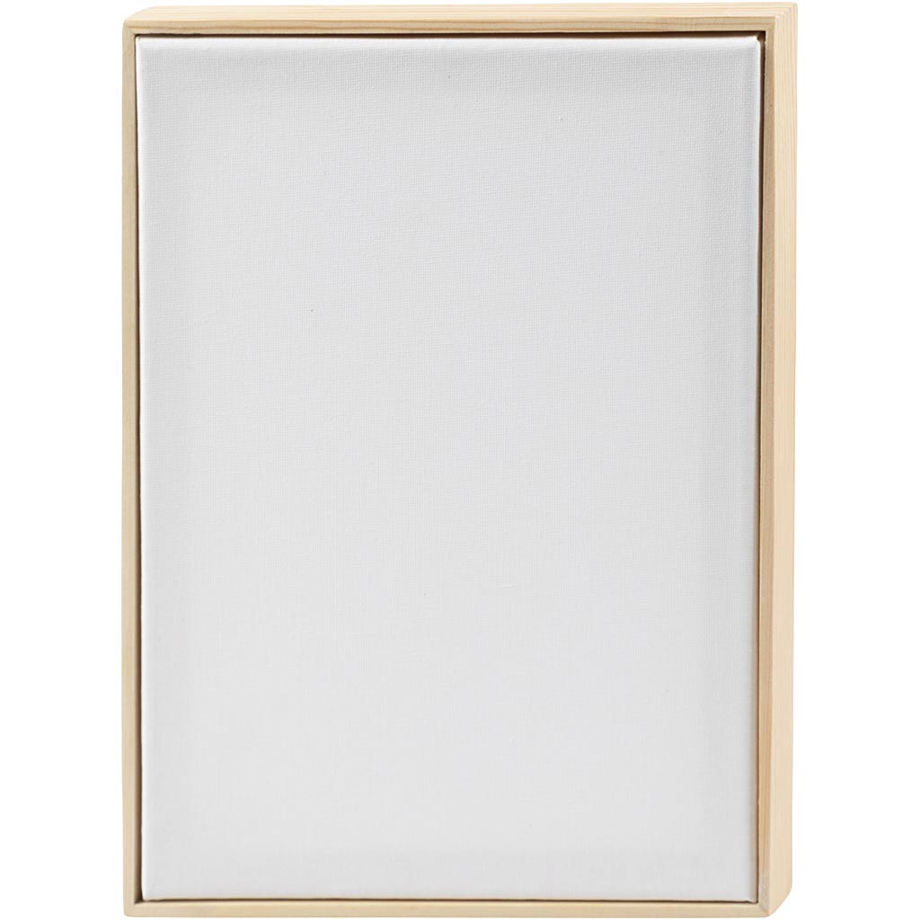 Creativ company gespannen canvas met lijst, a4, afm 29,7x21 cm, 280 gr, wit, 10 stuk 1 doos