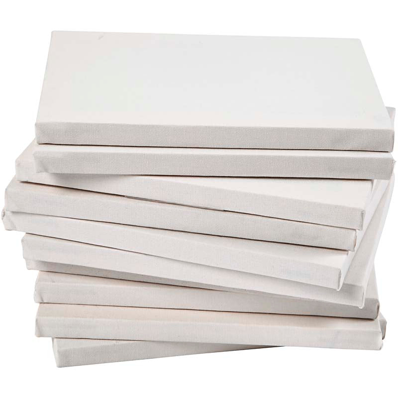 Creativ company gespannen canvas, d: 1,6 cm, afm 18x24 cm, 280 gr, wit, 40 stuk 1 doos