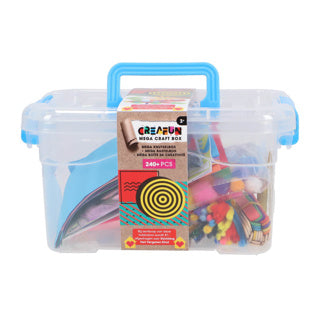 Creafun mega knutselbox compleet 240 delig 24x18x12 cm