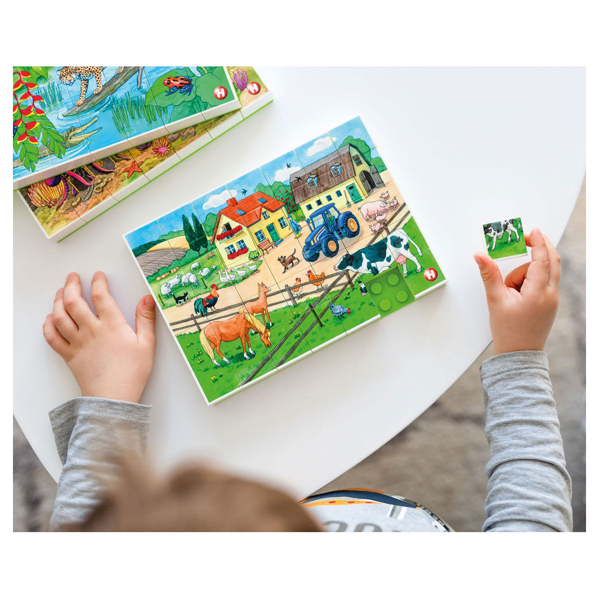 Hubelino blokpuzzel leven op de boerderij, 35st.