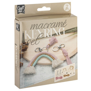 Creative craft group macrame sleutelhangers, set van 2