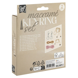 Creative craft group macrame sleutelhangers, set van 2