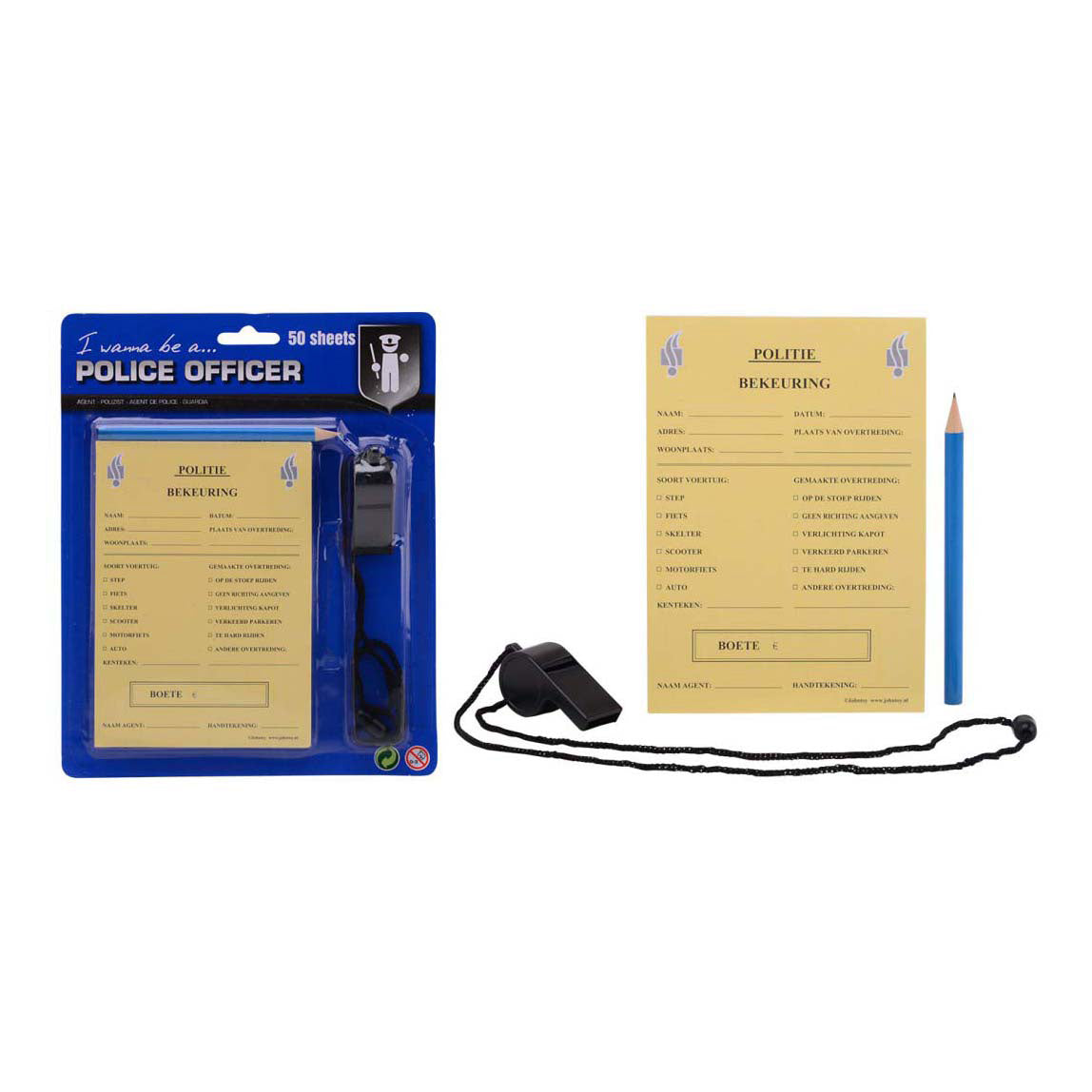 Johntoy Politie Bonnenboekje