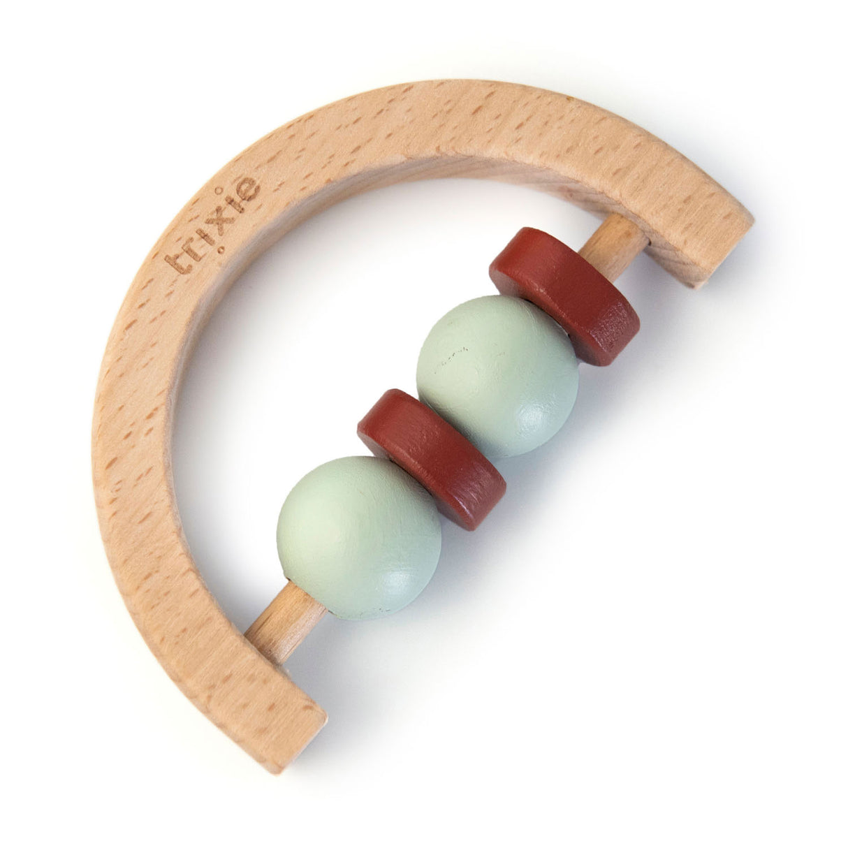 Trixie Halve Cirkel Rammelaar Hout Mint Roest