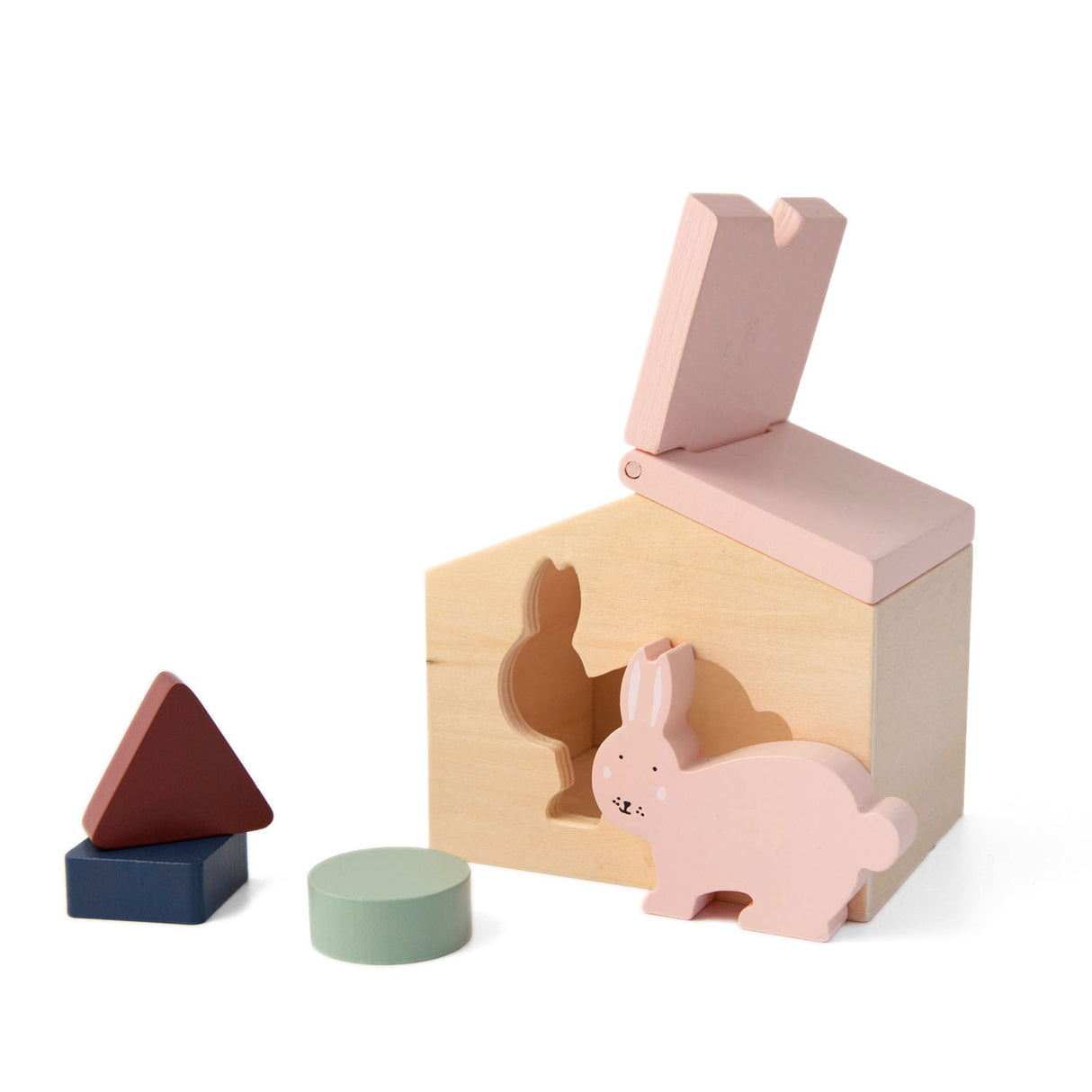 Trixie Houten Huis met Blokken Mevrouw Konijn