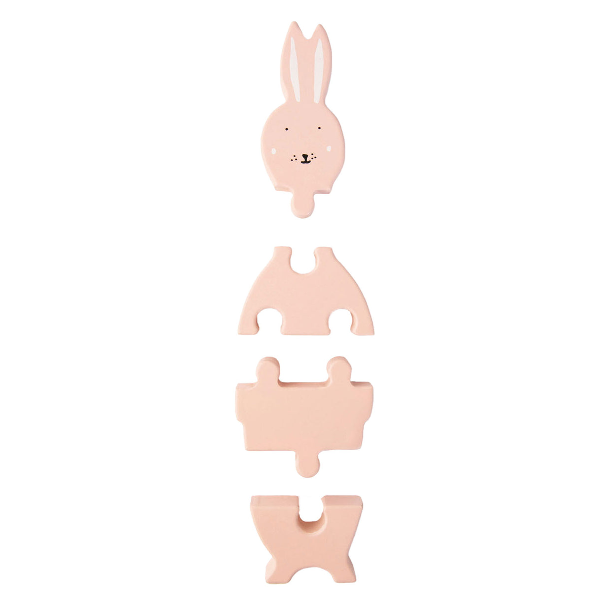 Trixie Houten Dierenvormenpuzzel Mevrouw Konijn, 4st.