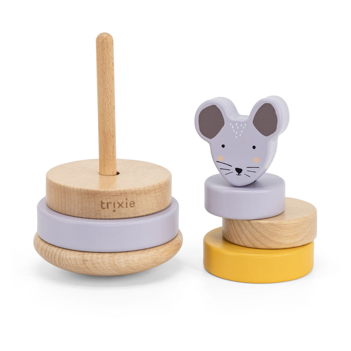 Trixie houten stapeltoren - mrs. mouse