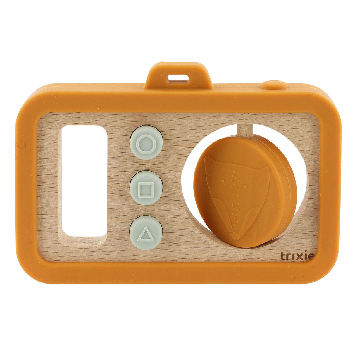 Trixie houten siliconen babycamera - mr. vos