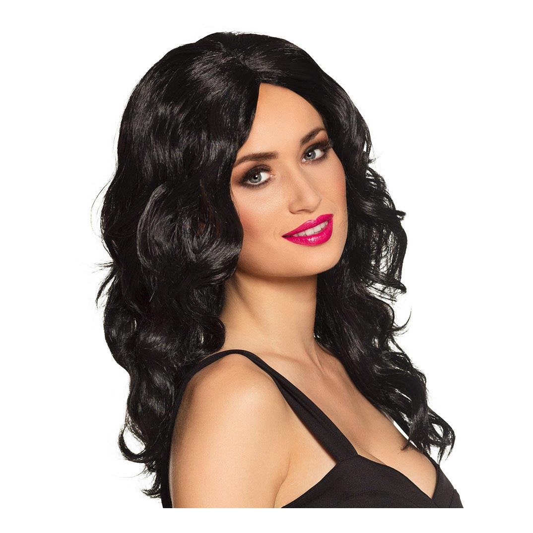 Boland pruik celebrity zwart