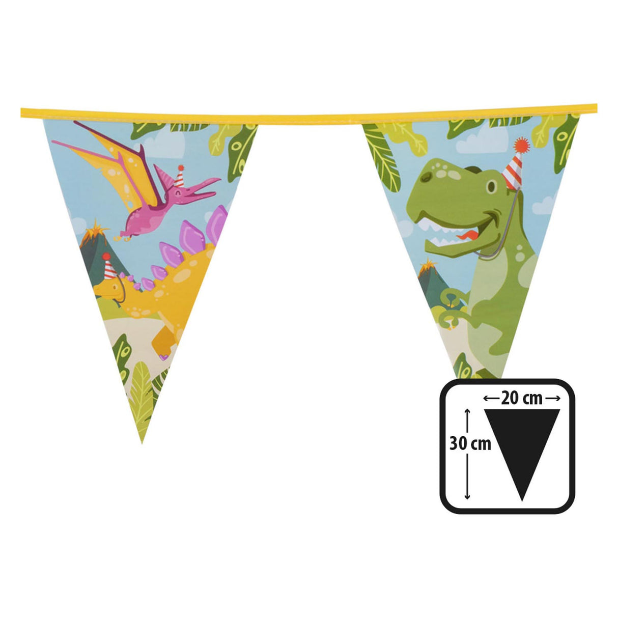 Boland vlaggenlijn dino party, 6mtr.