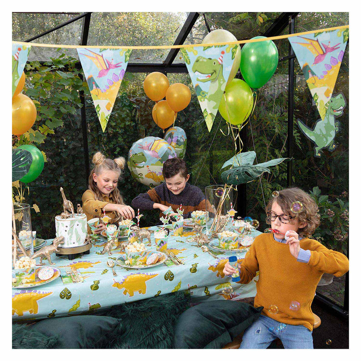 Boland vlaggenlijn dino party, 6mtr.