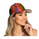 Boland pet holo regenboog verstelbaar