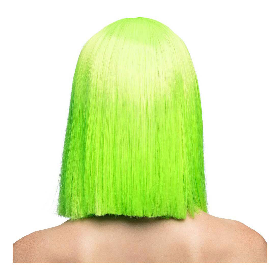 Boland pruik dance neon groen