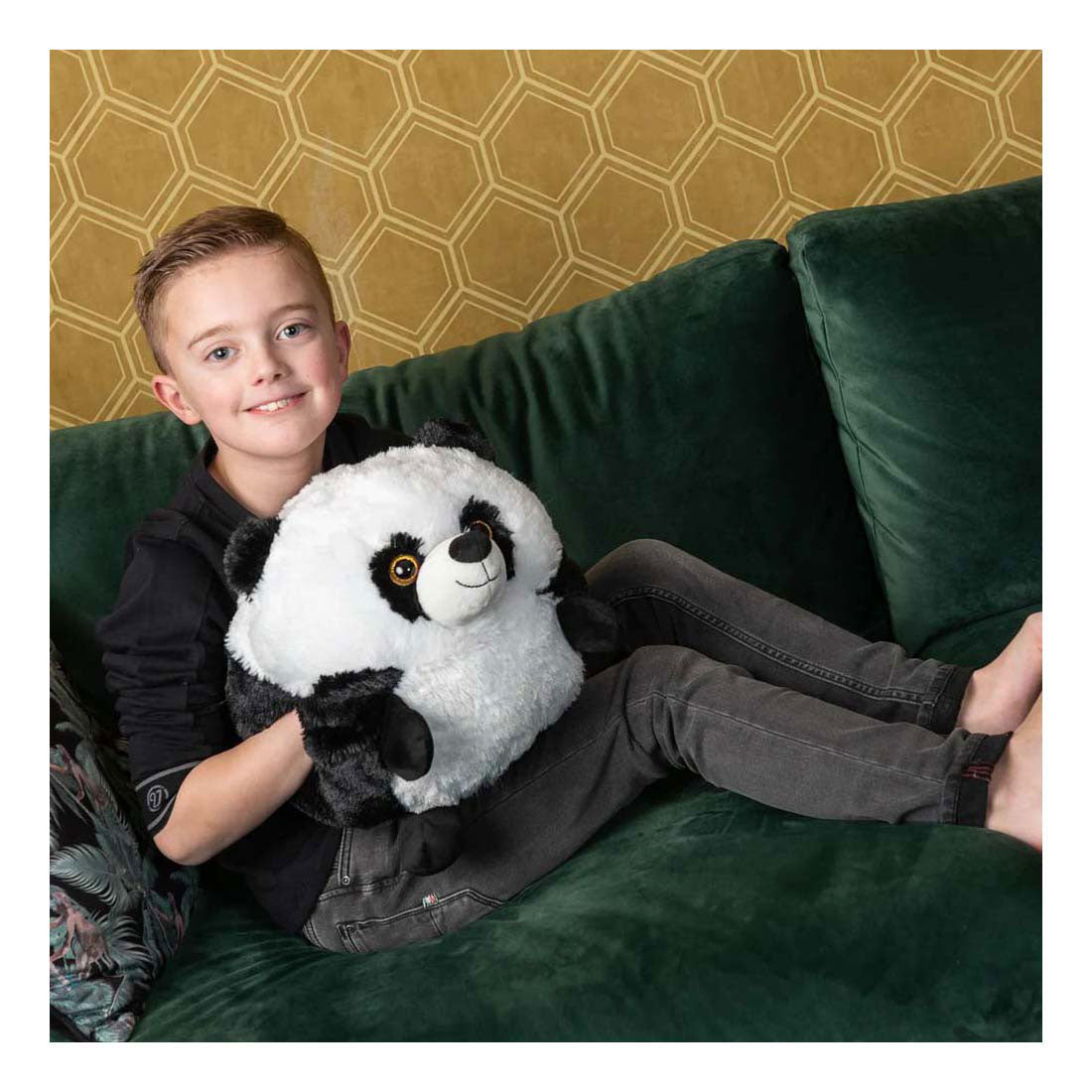 Noxxiez handwarmer knuffelkussen panda