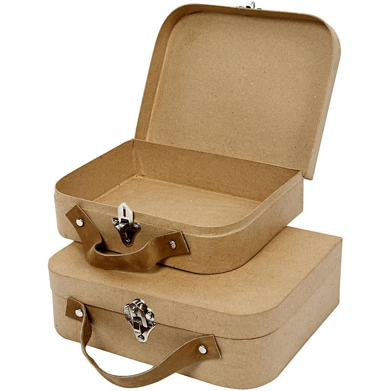 Creativ company koffers, afm 25,5x20x8+22,5x18x6,5 cm, 2 stuk 1 set