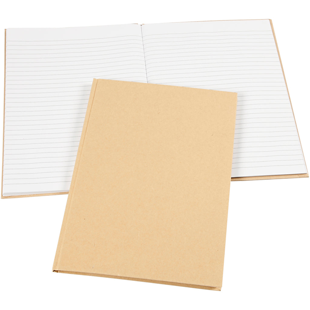 Creatief bedrijfsnotitieboek, a4, vel 210x297 mm, 60 gr, bruin, 1 stuk