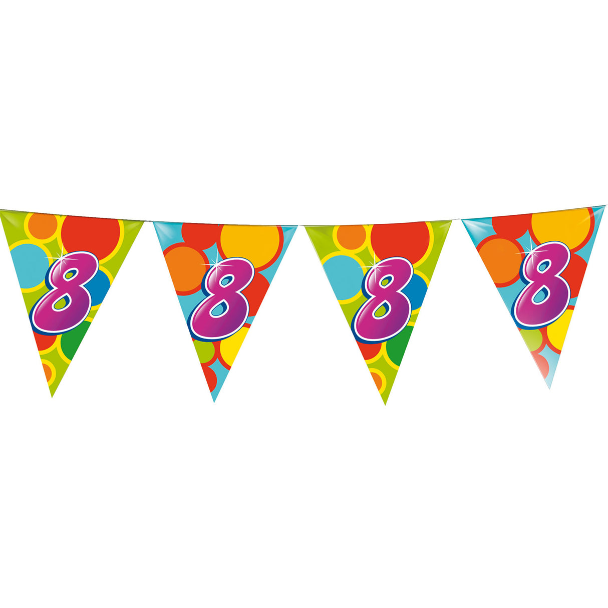 Haza witbaard vlaggenlijn 8 jaar, 10mtr.