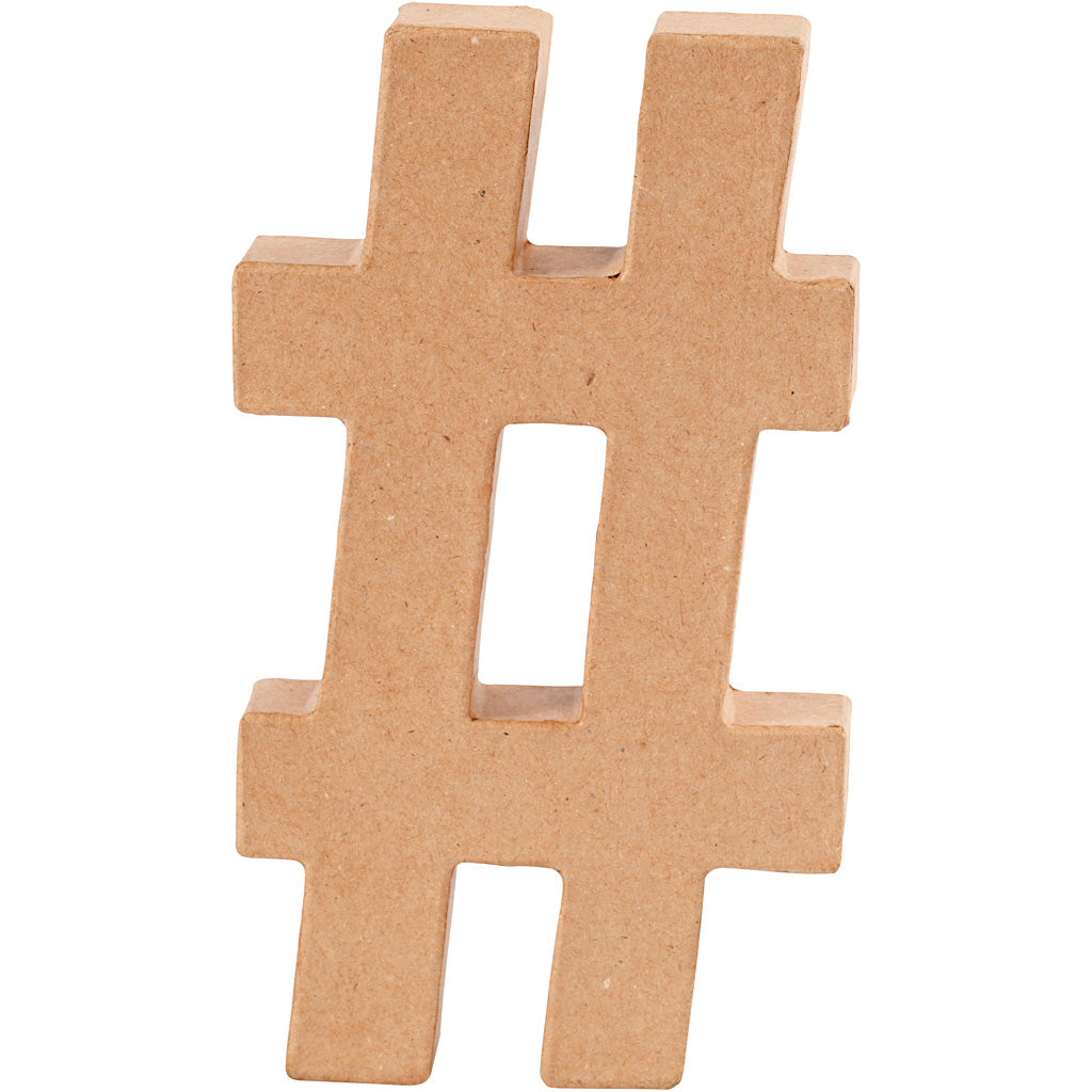 Creativ company teken, #, h: 20,5 cm, dikte 2,5 cm, 1 stuk