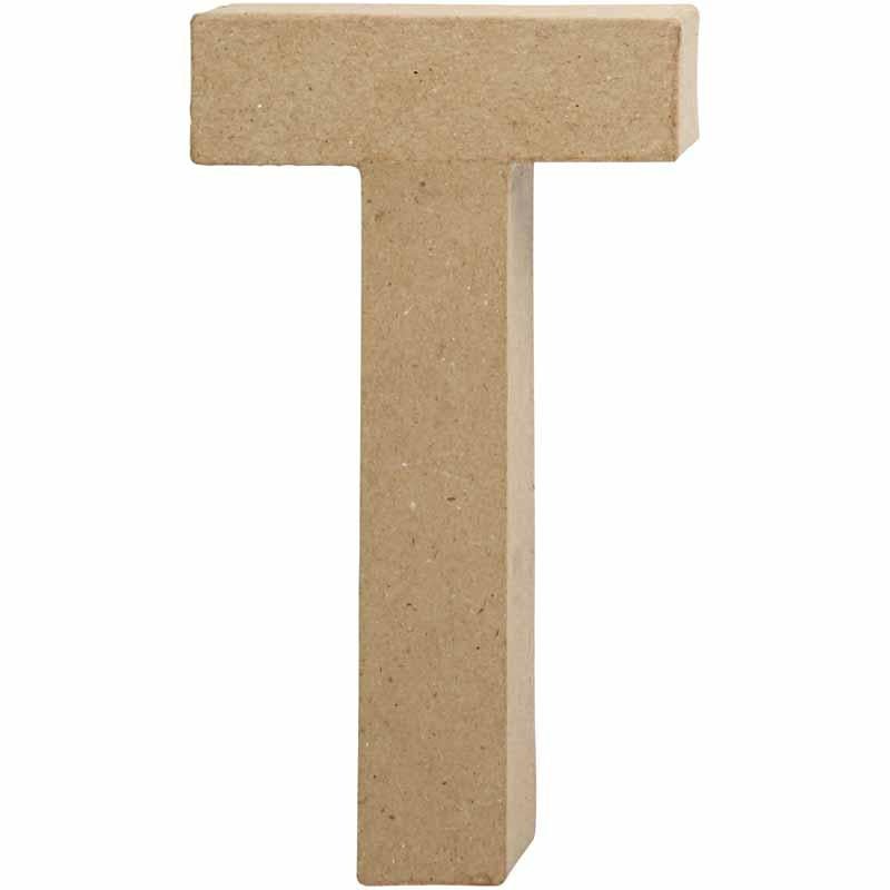 Letter Papier-maché - T, 20,5cm