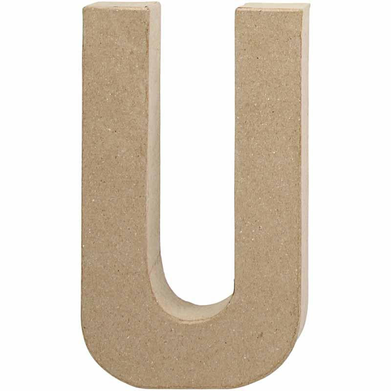 Creativ Company Letter Papier-maché U, 20,5cm