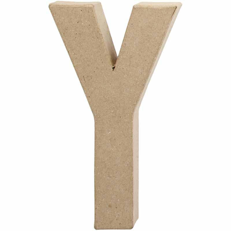 Letter Papier-maché - Y, 20,5cm