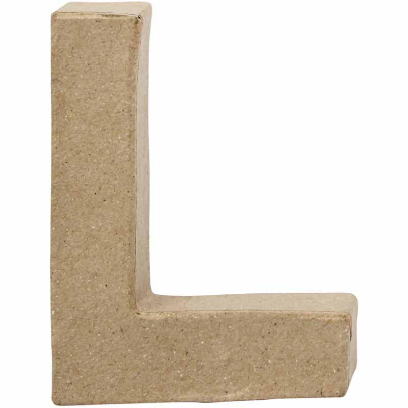 Letter Papier-maché - L, 10cm