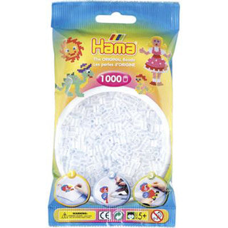 Hama strijkkralen 1000 stuks doorzichtig