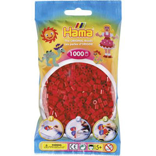 Hama strijkkralen 1000 stuks donkerrood