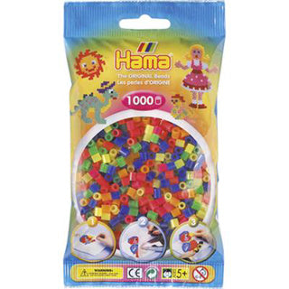 Hama strijkkralenmix 1 - neon (051), 1000st.