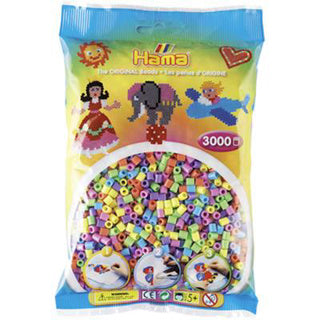 Hama strijkkralenmix - pastel (201-50), 3000st.