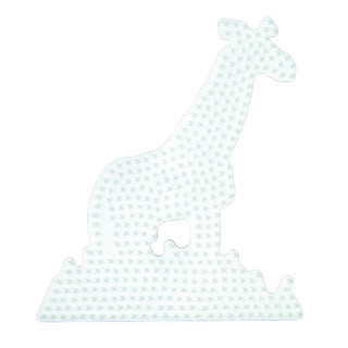 Hama strijkkralen grondplaat giraffe wit